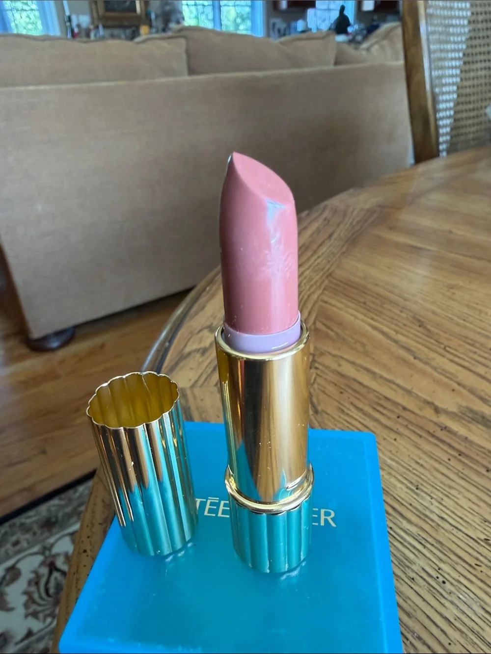 NWOT Never Used EsteeLauderPureColorLongLastingLipstick ROSE TEA#117MadeInCanada